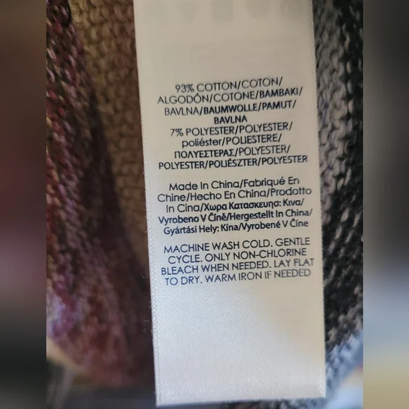 Chaps Boatneck Pullover Knit Sweater Top Women's Petite XL, Cream, Navy and Pink - Picture 5 of 8